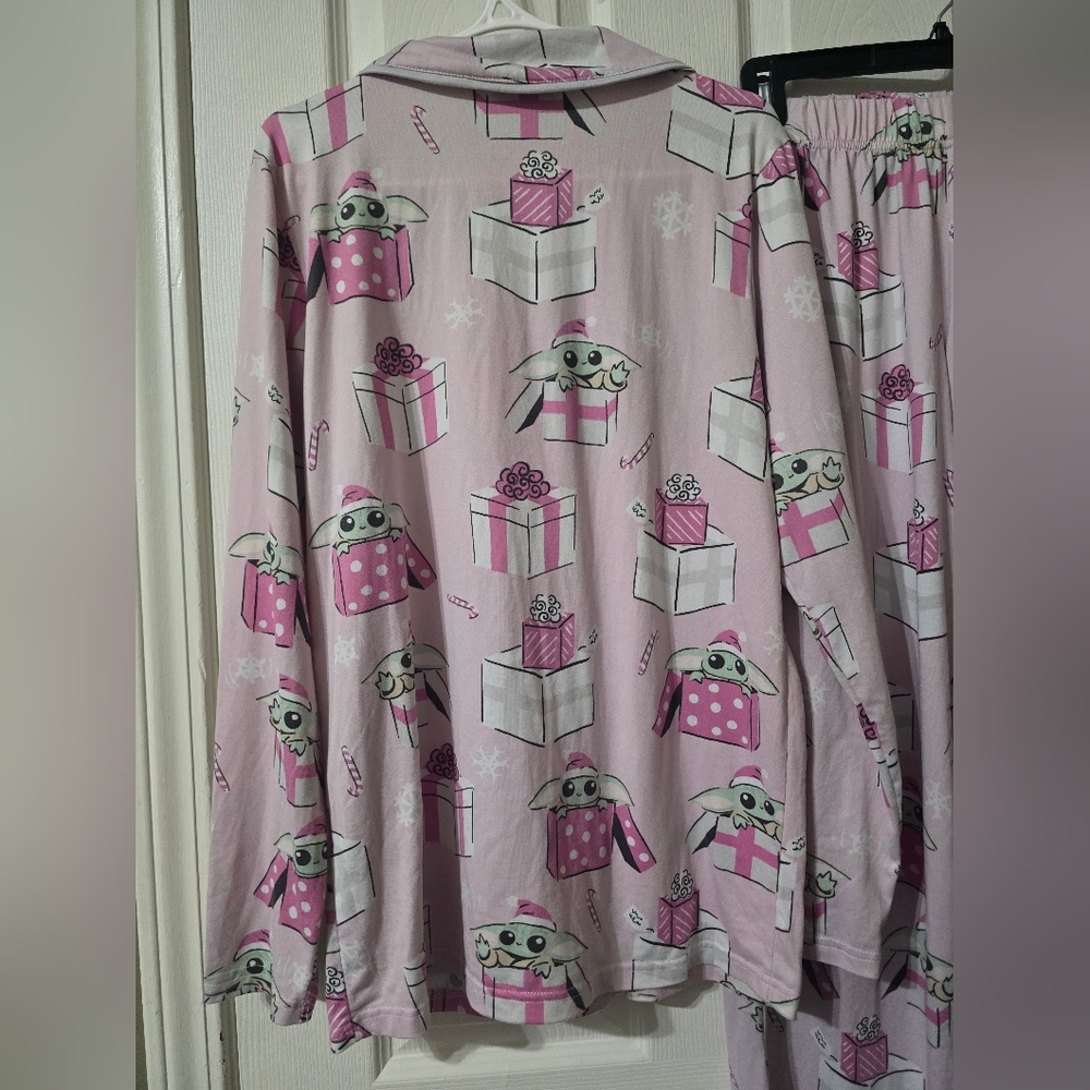 Star Wars x Munki Munki Baby Yoda Grogu Christmas Holiday Pajama Set, Sz Small. - Picture 6 of 12